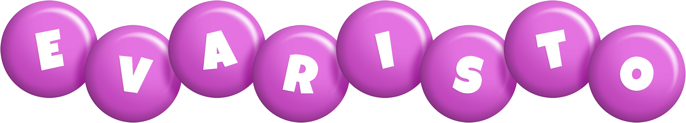 Evaristo candy-purple logo