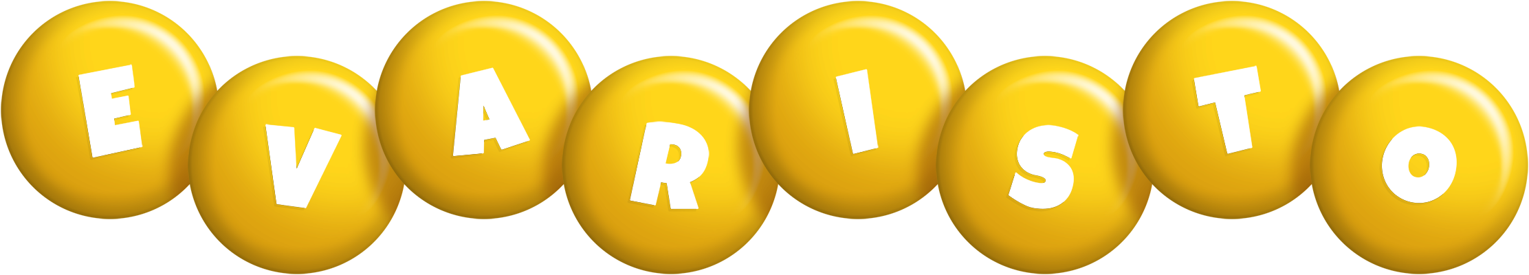 Evaristo candy-yellow logo