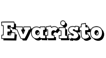 Evaristo snowing logo