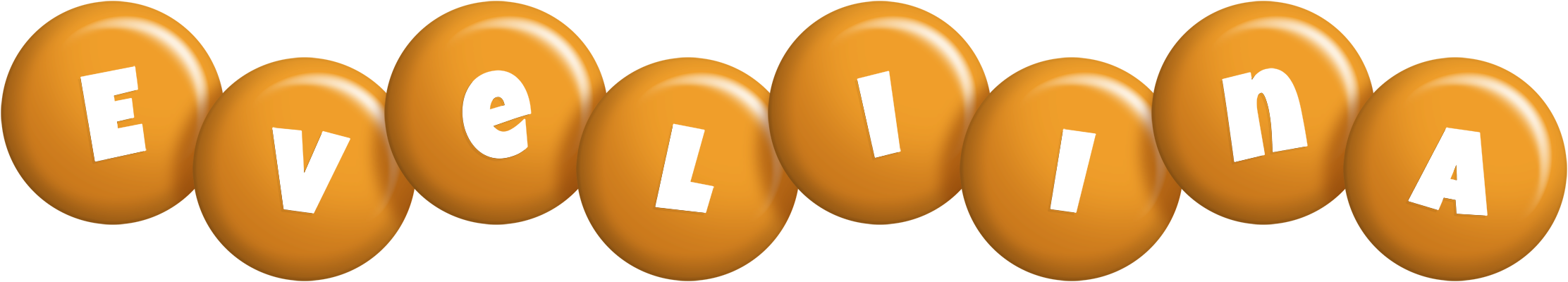 Eveliina candy-orange logo