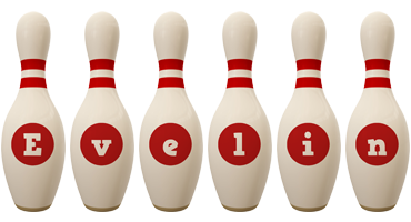 Evelin bowling-pin logo
