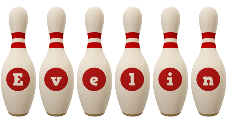 Evelin bowling-pin logo