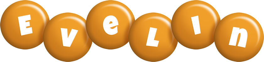 Evelin candy-orange logo