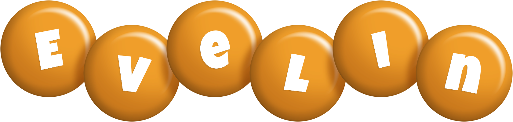 Evelin candy-orange logo