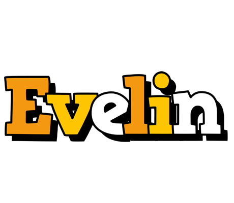 Evelin cartoon logo