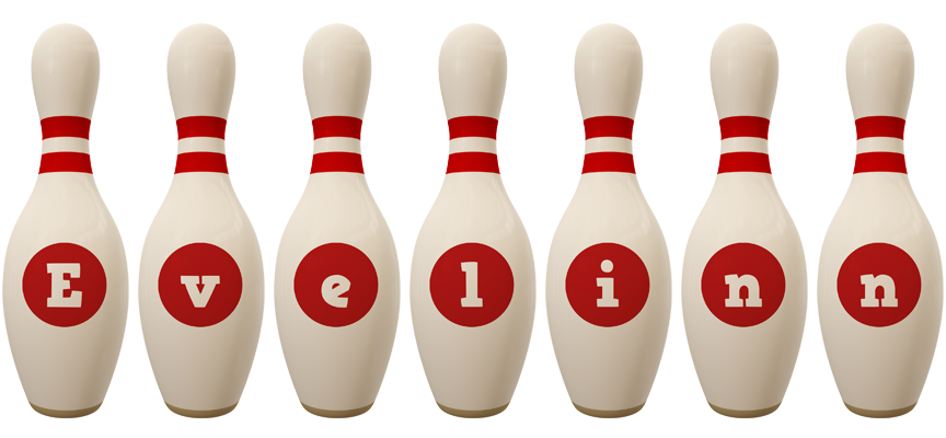 Evelinn bowling-pin logo