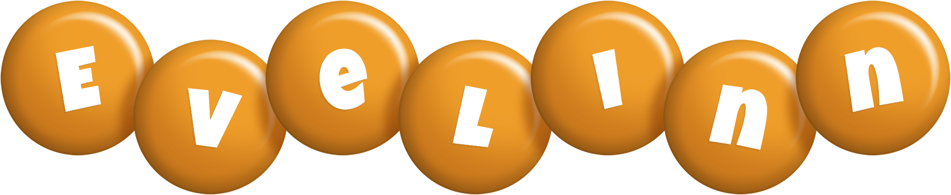 Evelinn candy-orange logo