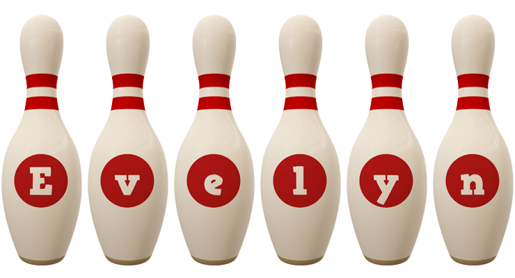 Evelyn bowling-pin logo