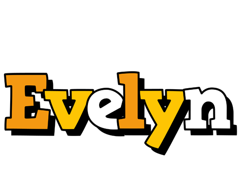Evelyn cartoon logo