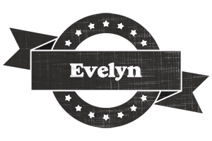 Evelyn grunge logo