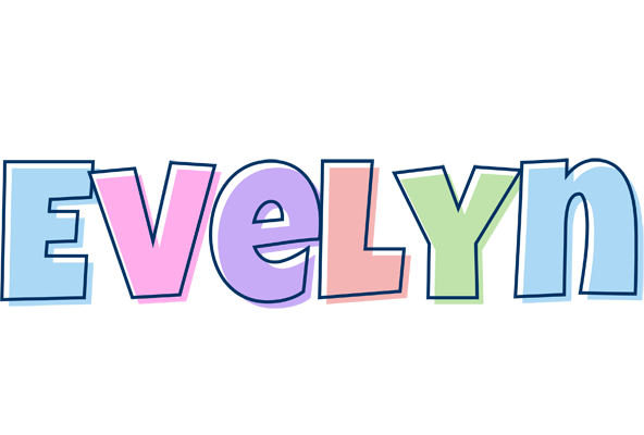 Evelyn pastel logo