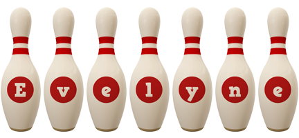 Evelyne bowling-pin logo