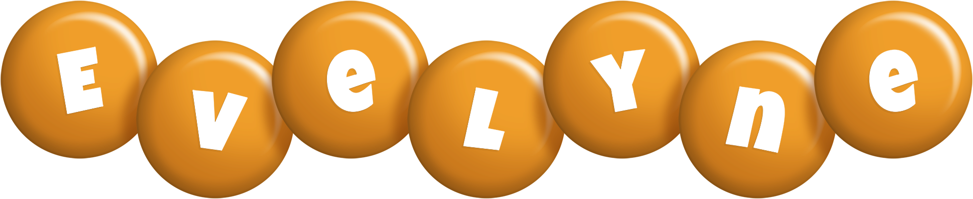 Evelyne candy-orange logo