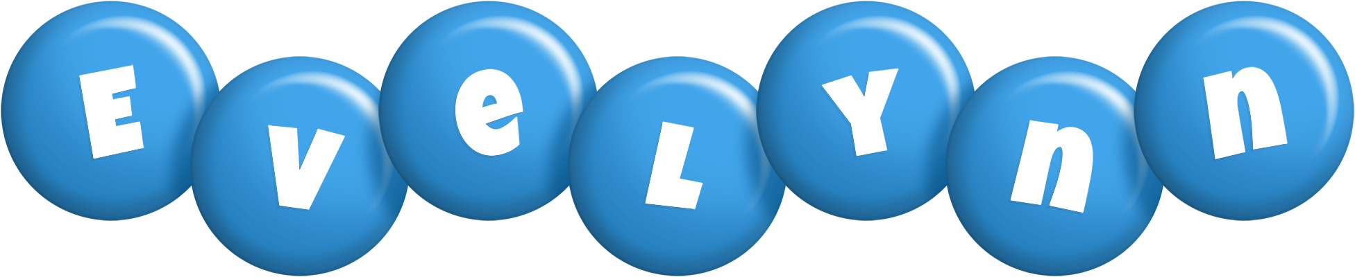 Evelynn candy-blue logo