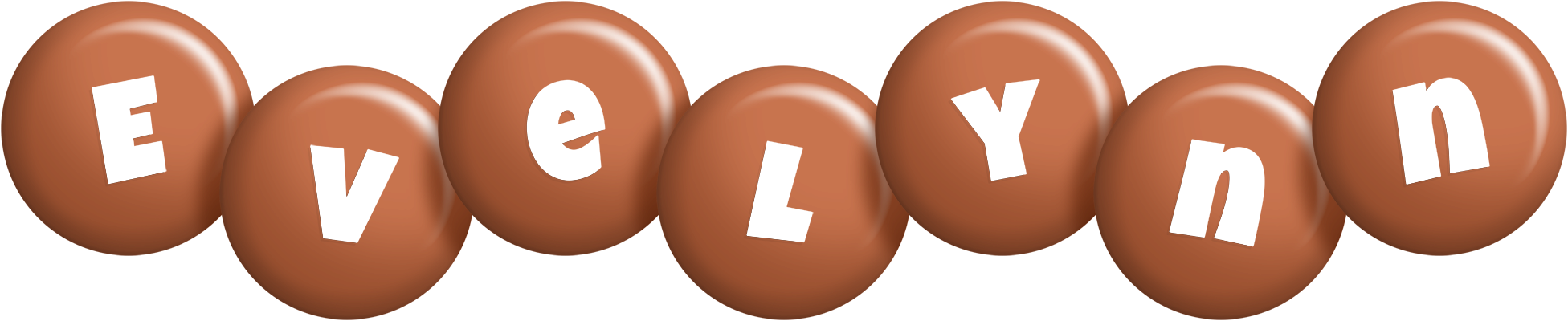 Evelynn candy-brown logo