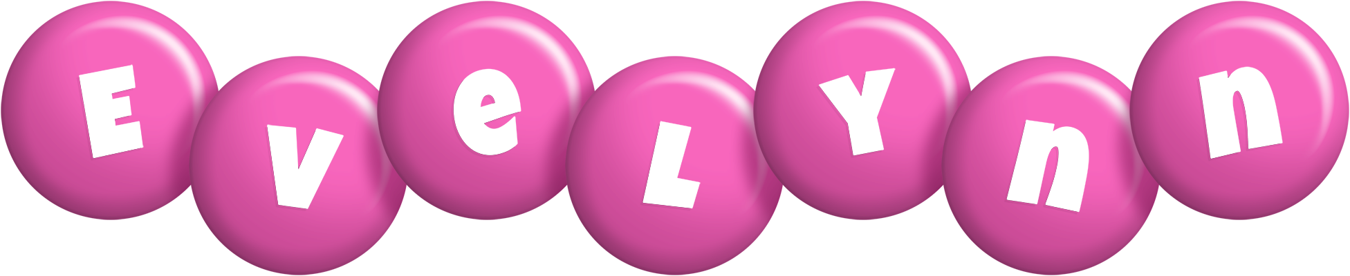 Evelynn candy-pink logo