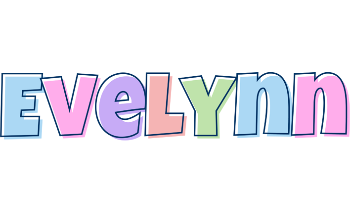 Evelynn pastel logo