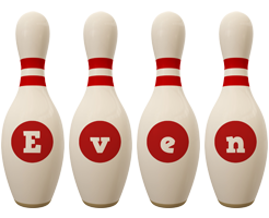 Even bowling-pin logo