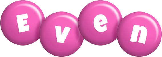 Even candy-pink logo