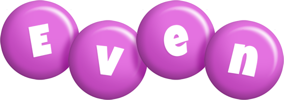 Even candy-purple logo