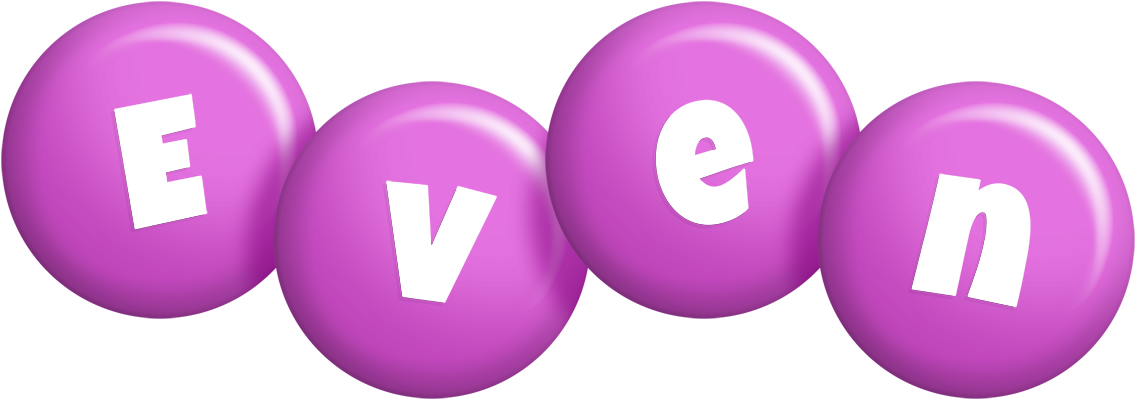Even candy-purple logo