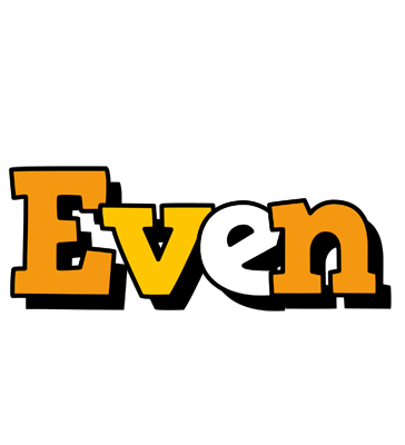 Even cartoon logo