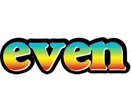 Even color logo