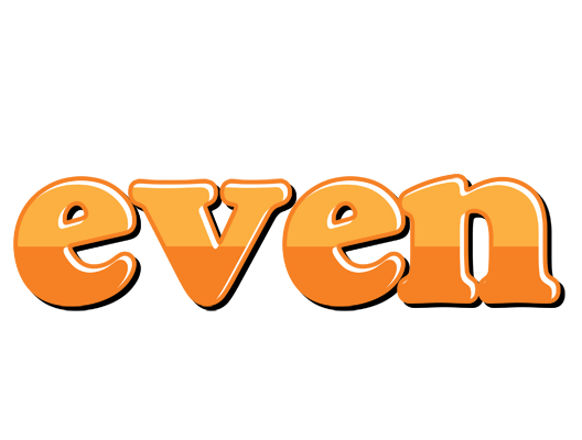 Even orange logo