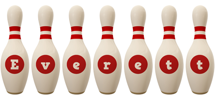 Everett bowling-pin logo