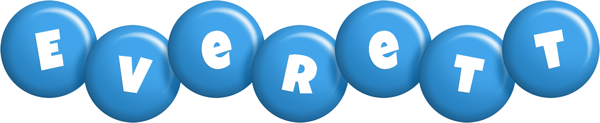 Everett candy-blue logo