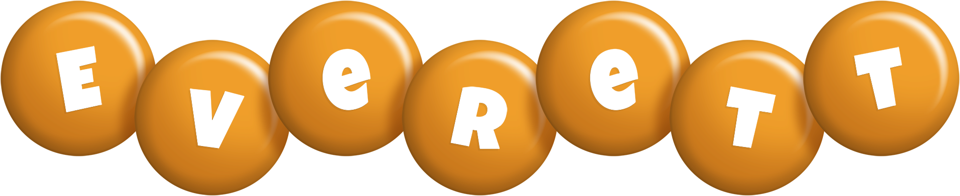 Everett candy-orange logo