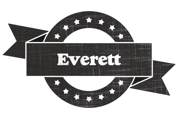 Everett grunge logo