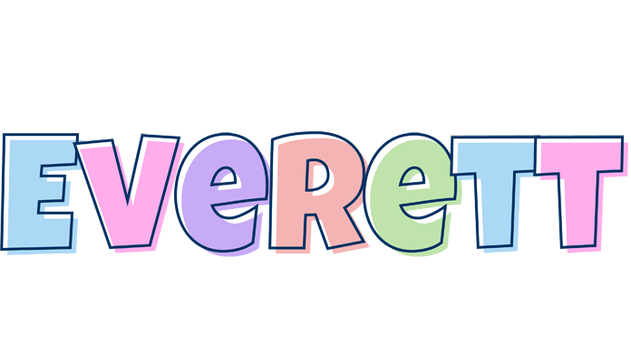 Everett pastel logo