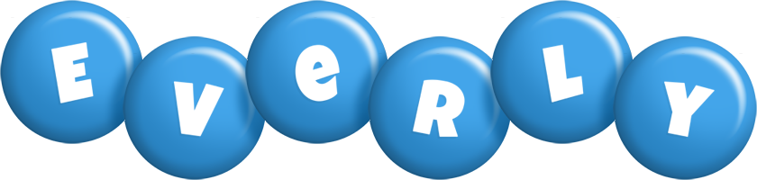 Everly candy-blue logo