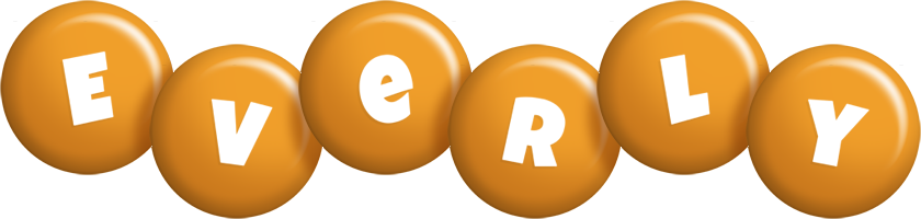 Everly candy-orange logo