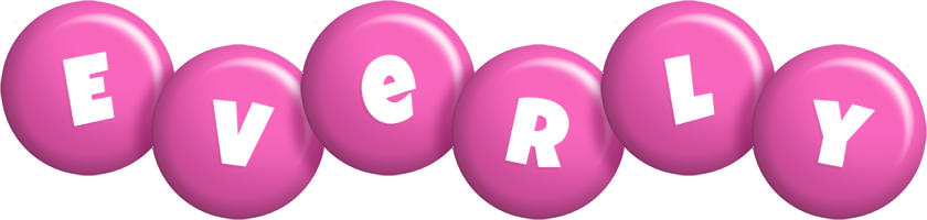 Everly candy-pink logo