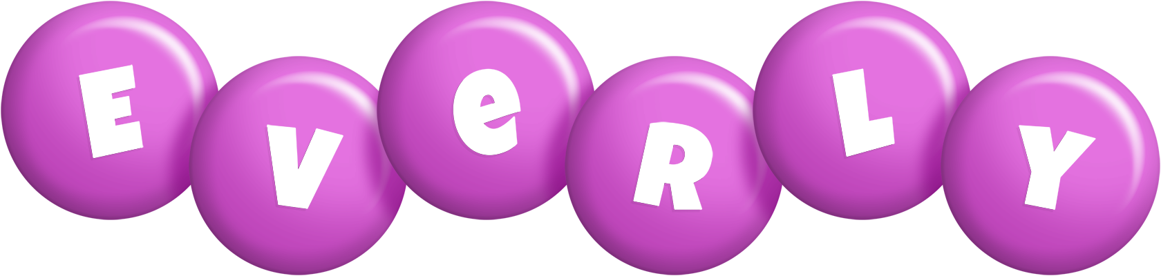 Everly candy-purple logo