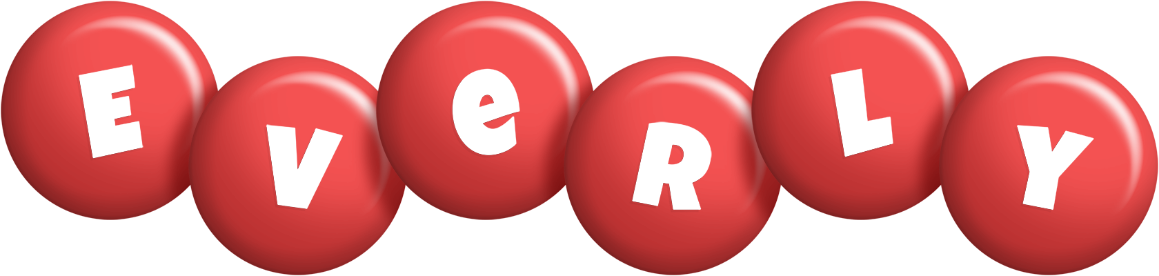 Everly candy-red logo