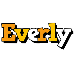 Everly cartoon logo