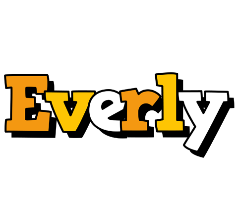 Everly cartoon logo