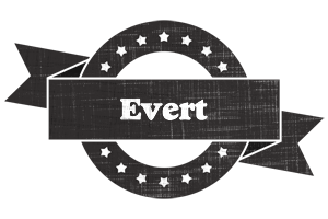 Evert grunge logo