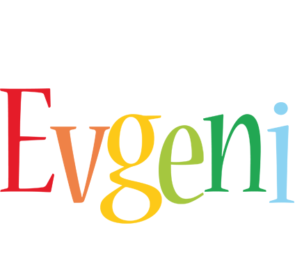 Evgeni birthday logo