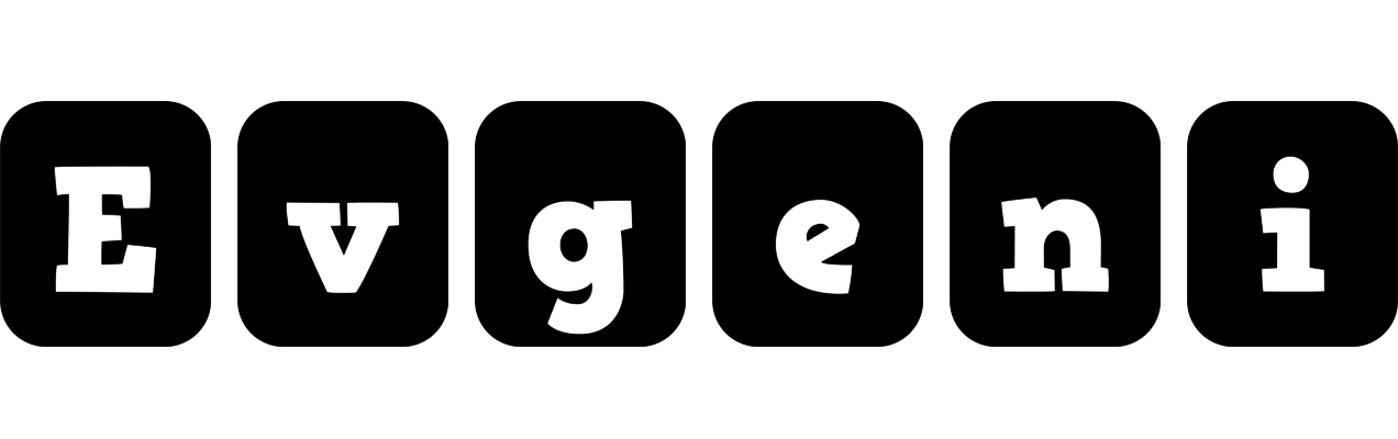 Evgeni box logo
