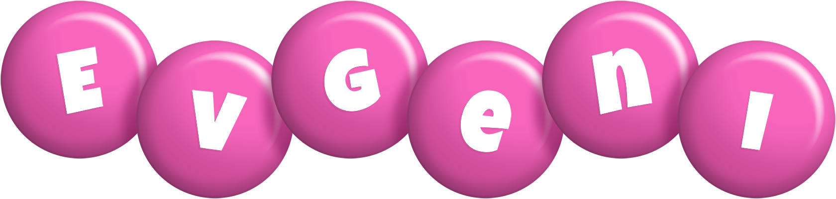 Evgeni candy-pink logo