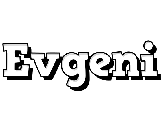 Evgeni snowing logo