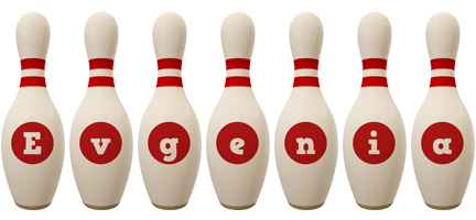 Evgenia bowling-pin logo