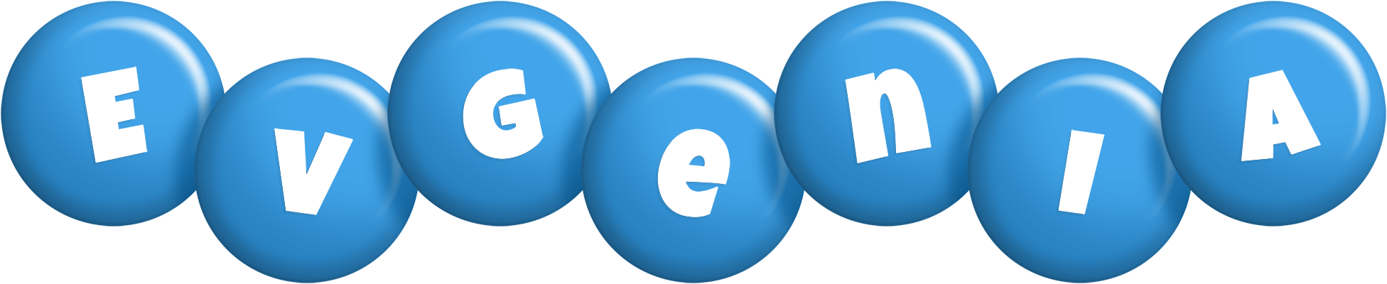Evgenia candy-blue logo