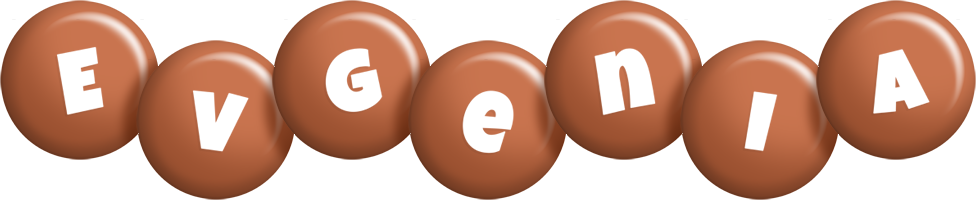 Evgenia candy-brown logo