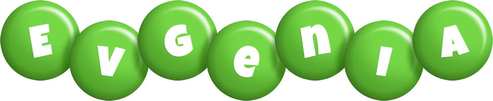 Evgenia candy-green logo