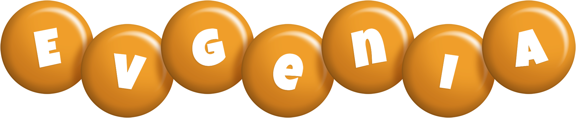 Evgenia candy-orange logo